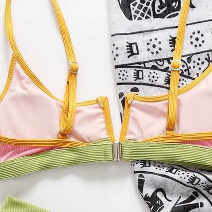 Damen Sportlicher Bikini Drune