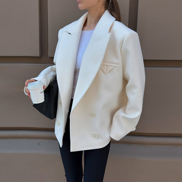 Damen oversized Wollblazer Drune