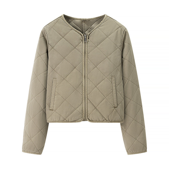 Damen gesteppte Übergangsjacke mit schlichten Taschen und elegantem Schnitt Drune