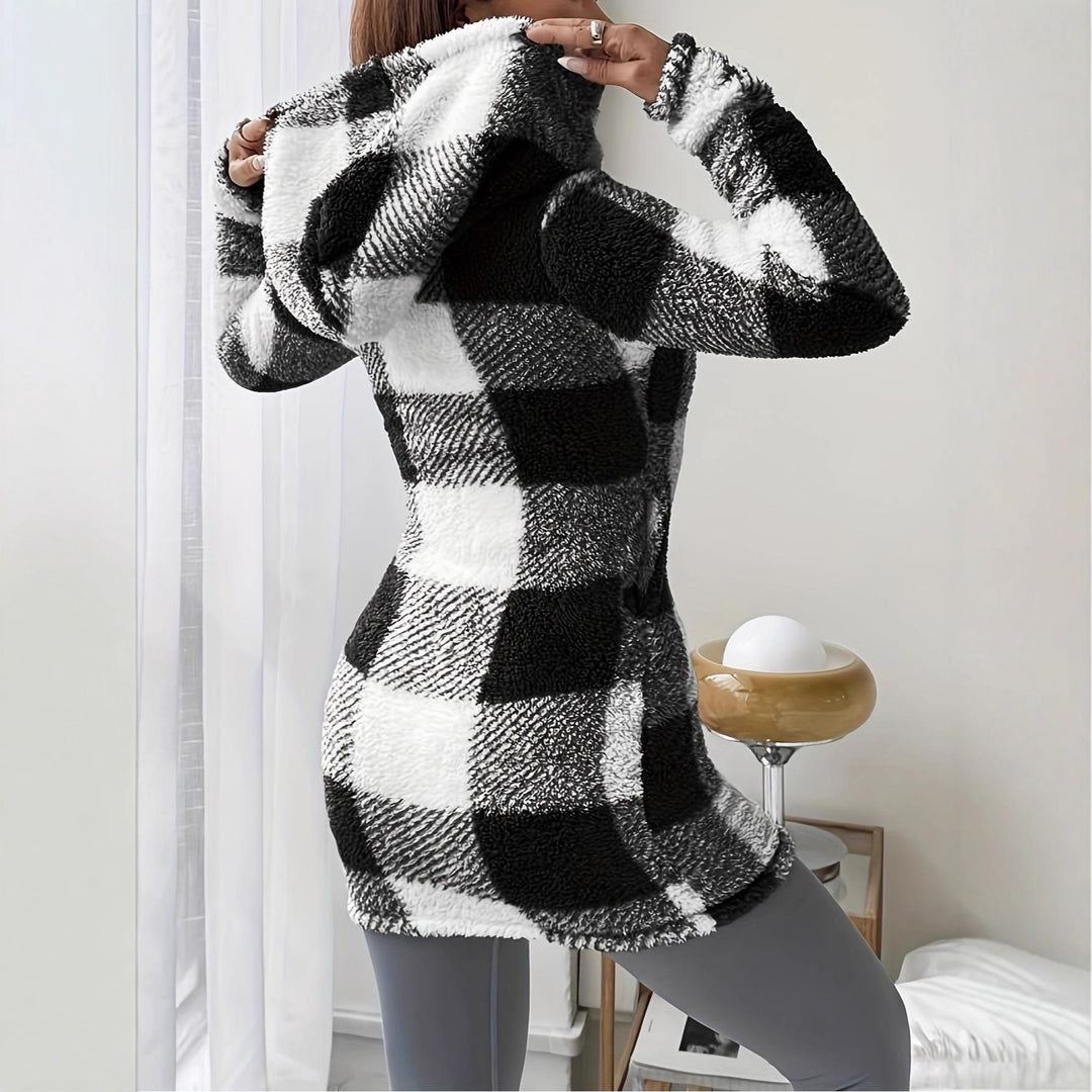 Damen Leopardenmuster Plüschjacke Drune