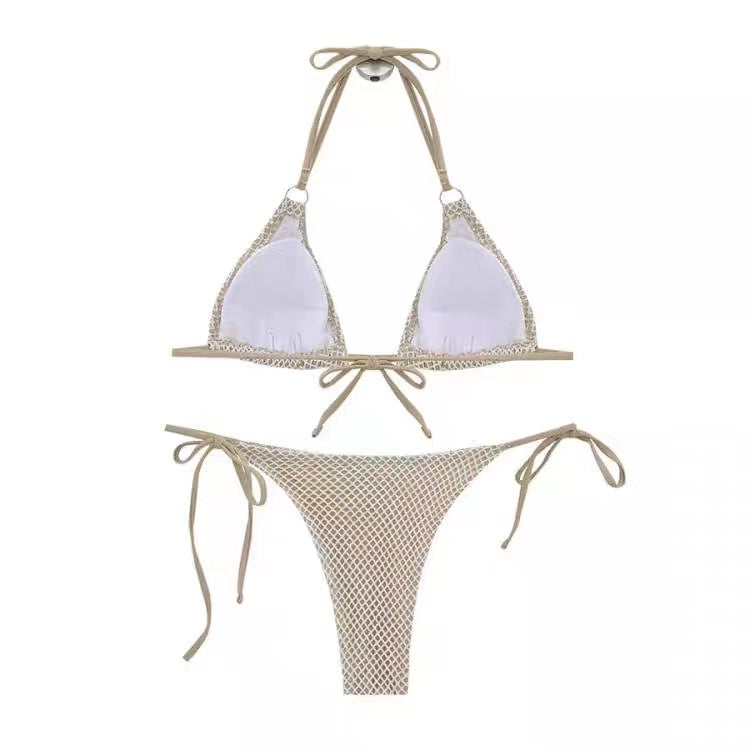 Damen Netz-Bikini-Set mit verstellbaren Trägern und hochwertiger Verarbeitung Drune