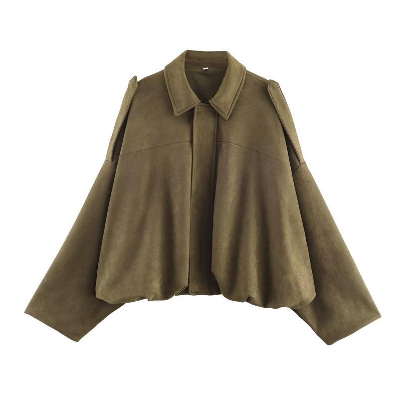 Damen Freizeitjacke im modischen Oversized-Design mit praktischen Taschen Drune