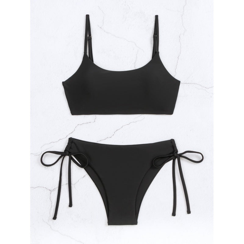 Damen Sport-Bikini mit hochgeschnittenem Slip und verstellbaren Trägern Drune