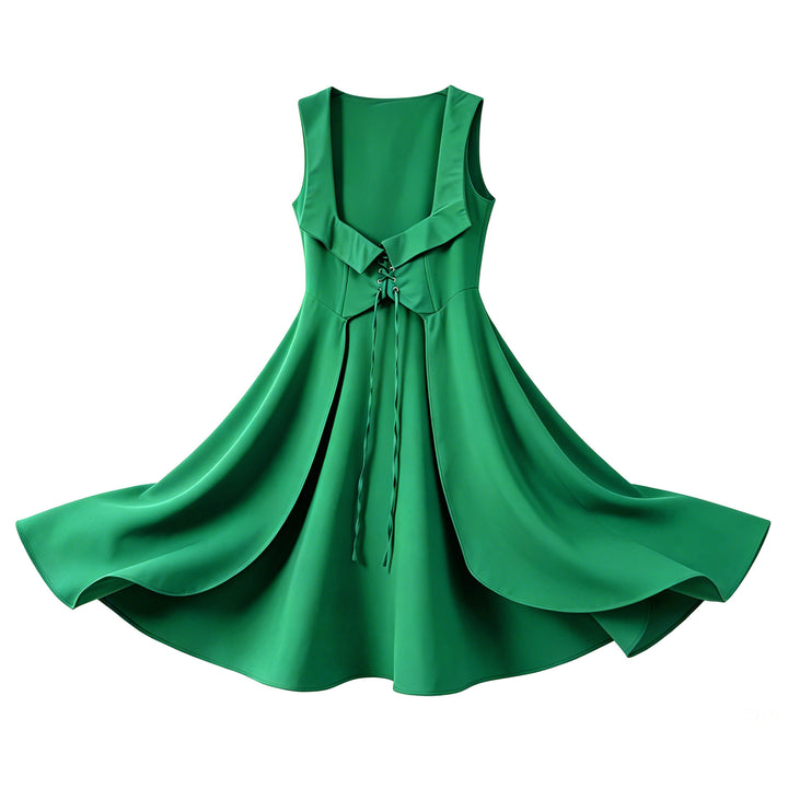 Damen nan schulterfreies Boho Maxikleid mit Volants, asymmetrischem Saum und Glockenärmeln Drune