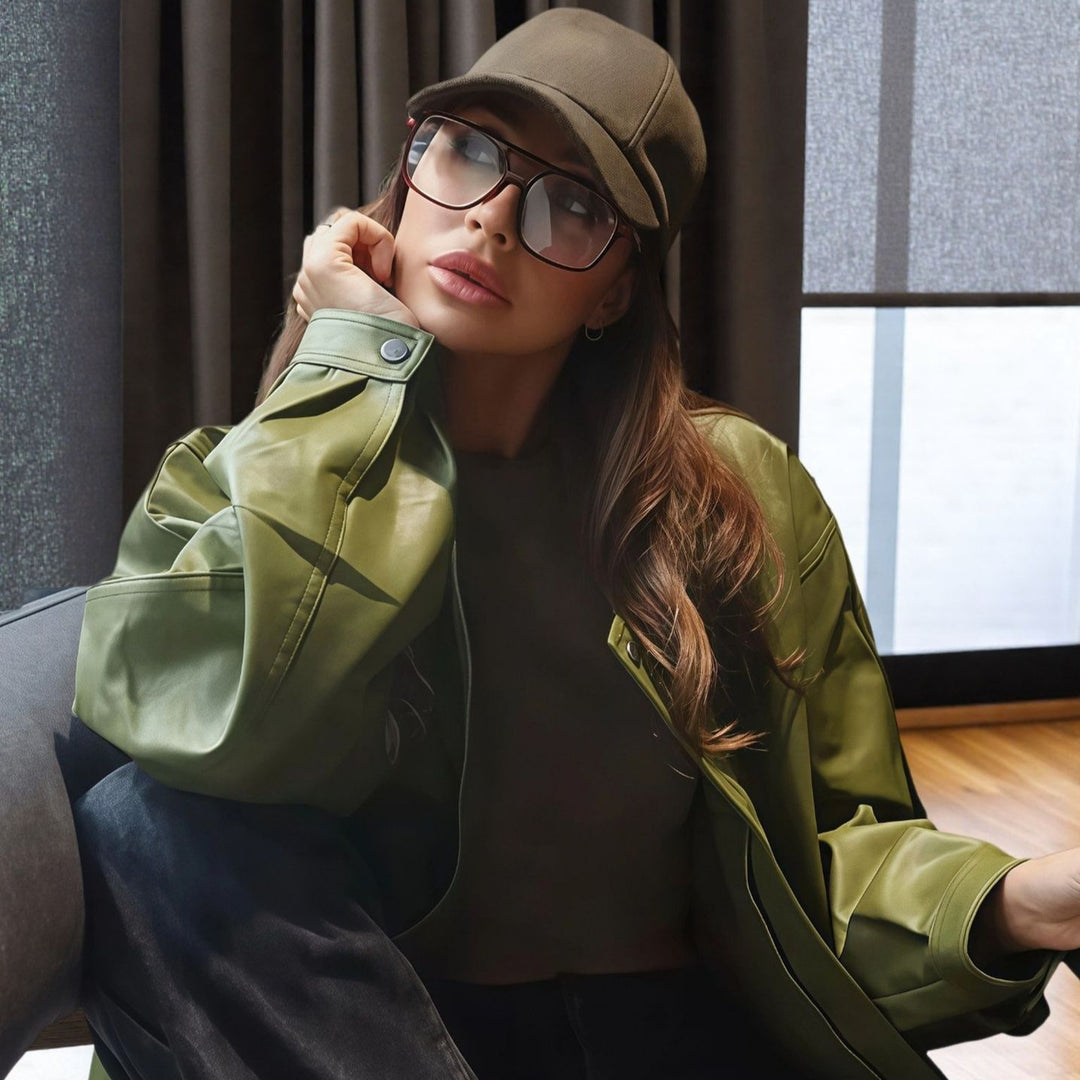 Damen lässige Oversized-Jacke Drune