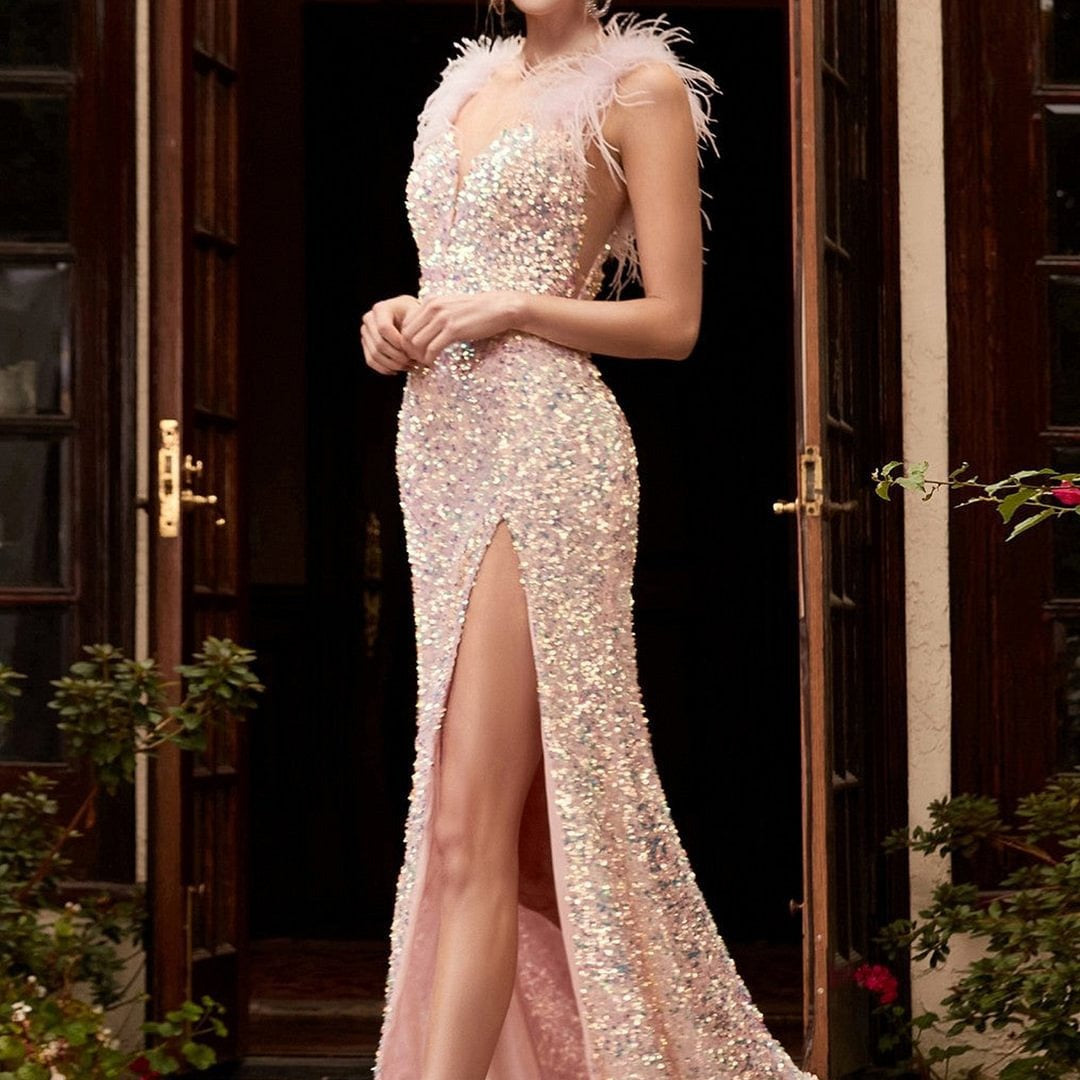 Damen Festliches Cocktailkleid mit Pailletten Drune