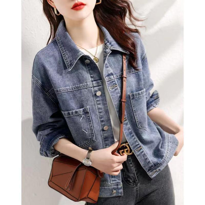 Damen Jeansjacke mit modischen Oversized-Schnitt Drune