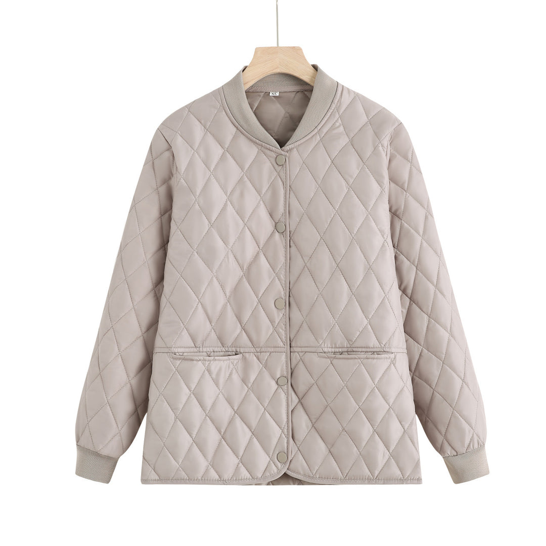 Damen gesteppte Übergangsjacke mit praktischen Taschen und modernem Schnitt Drune