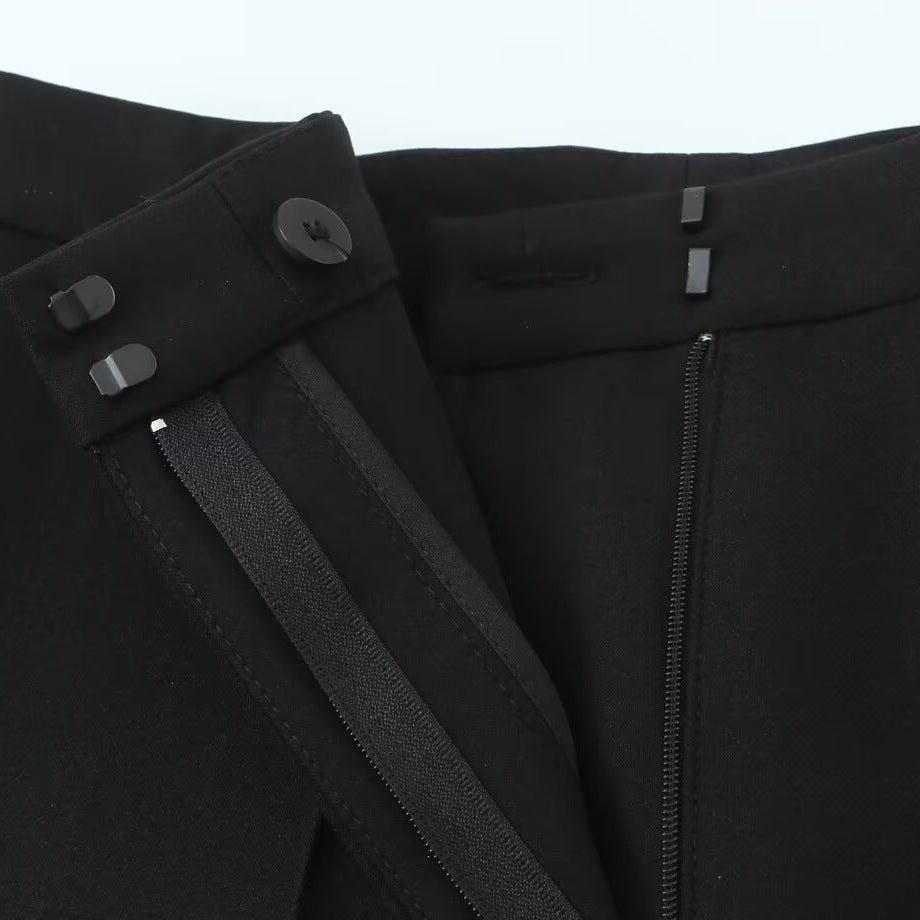 Damen elegante Hochwasser-Hose mit praktischen Schlitzdetails und hochwertiger Verarbeitung Drune