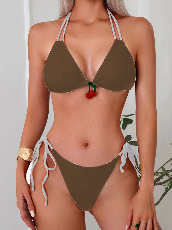 Damen Triangel-Bikini mit verspieltem Dekorelement Drune