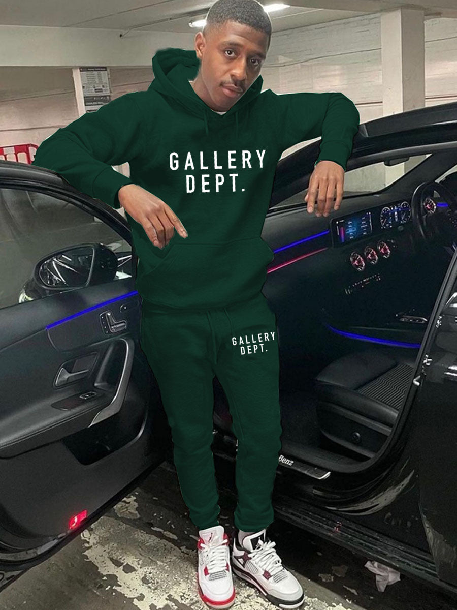 Herren Sweatshirt und Jogginghose Set mit modernem Logo Drune