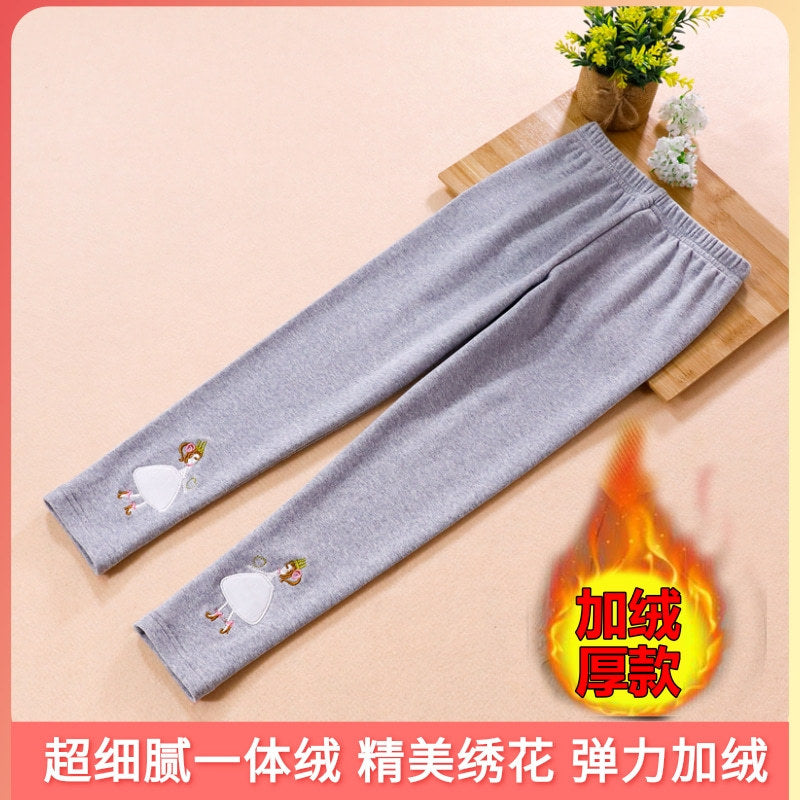 Mädchen Leggings mit buntem Applikationsdesign Drune