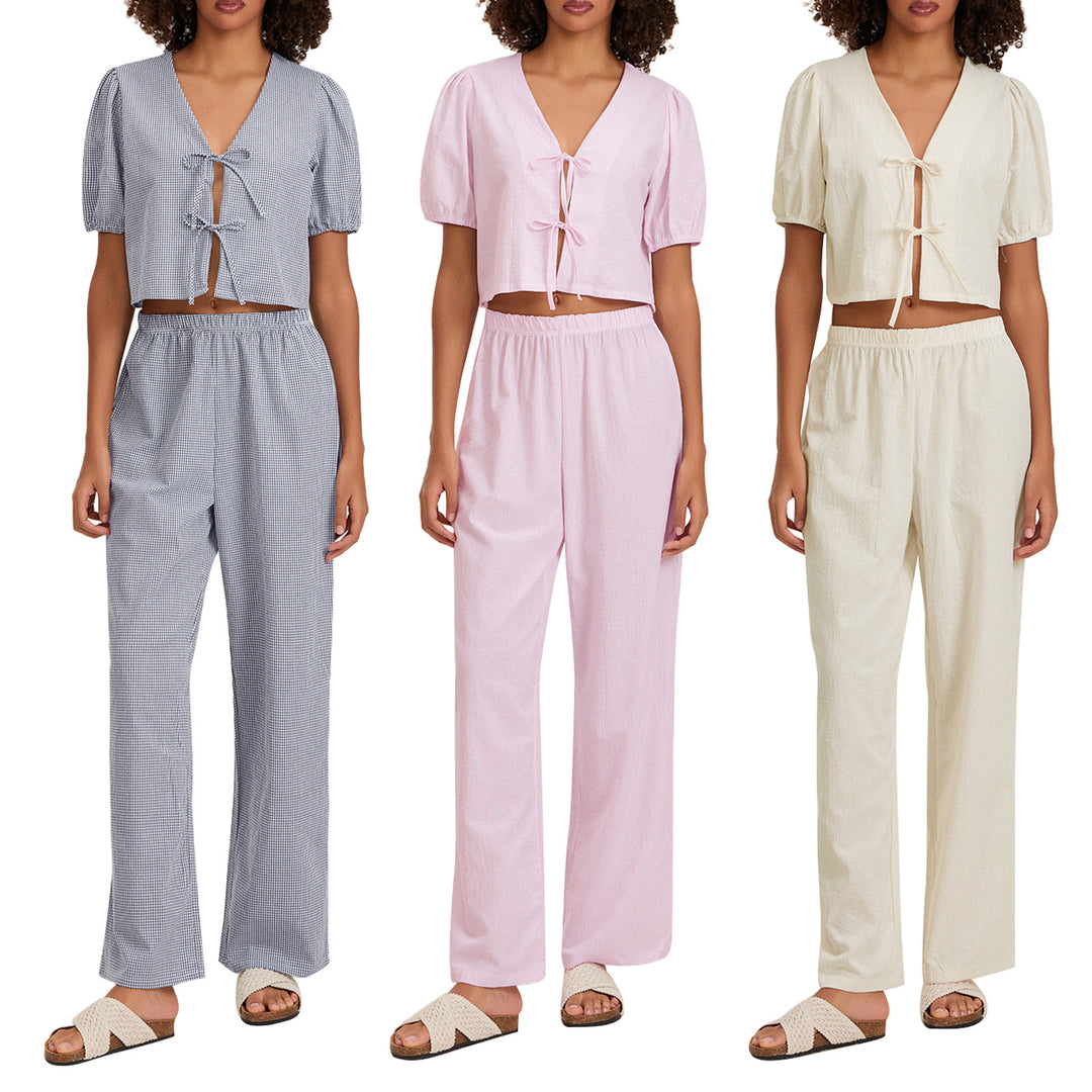 Damen luftiges Sommer-Jumpsuit mit Raffung Drune