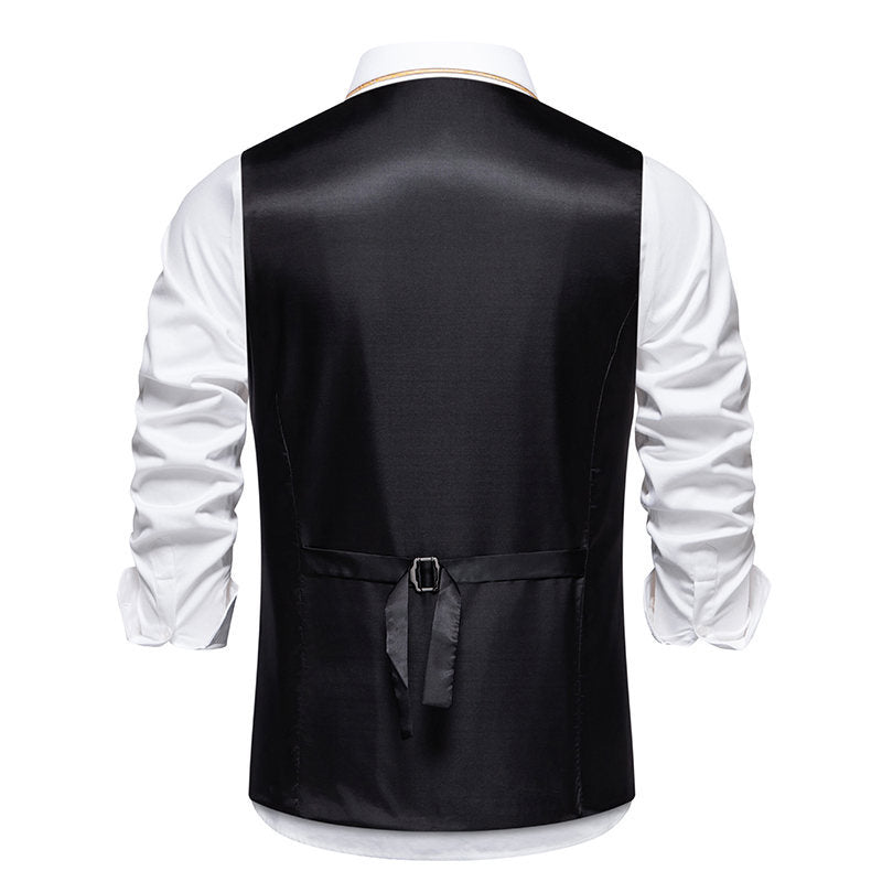 Herren elegante Weste mit feinen Details und modernen Akzenten Drune
