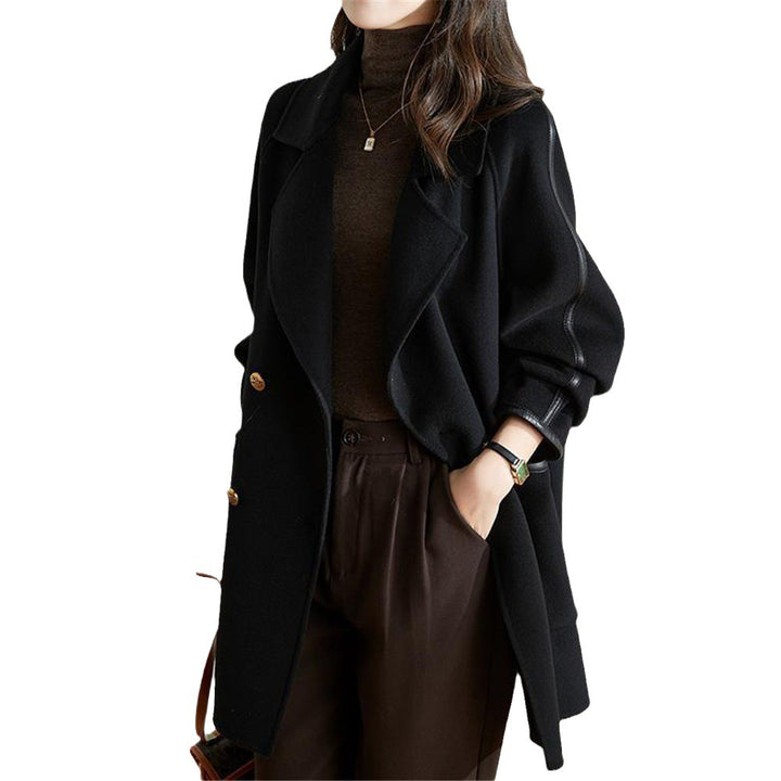Damen Modischer Doppelreiher-Mantel mit stilvollen Details und praktischen Taschen Drune