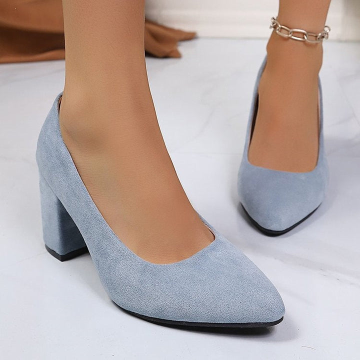 Damen Elegante Pumps mit modernem Blockabsatz Drune