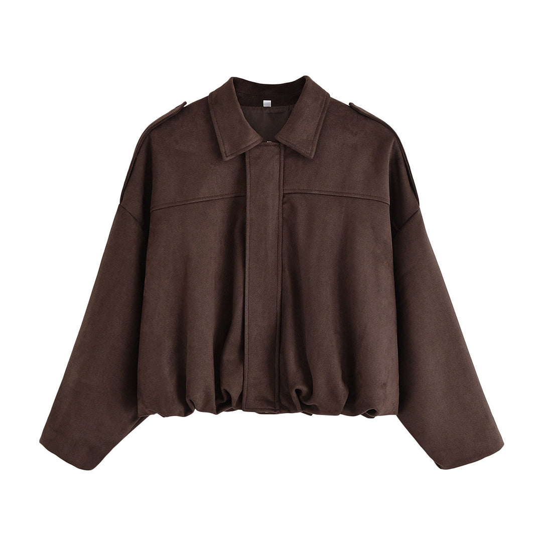 Damen modische Oversized-Jacke im lässigen Look Drune