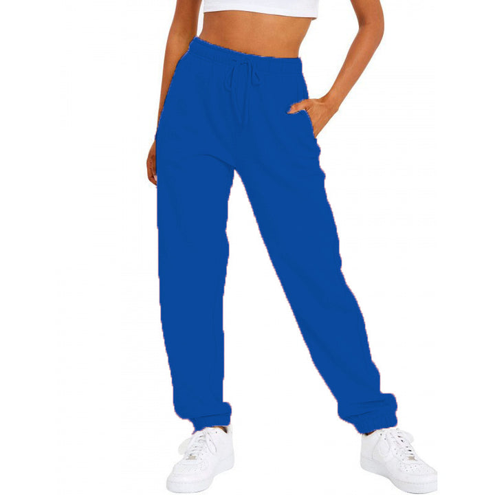 Damen nan locker sitzende Jogginghose mit hohem Komfortbund, verstellbarem Kordelzug und tiefen Seitentaschen Drune