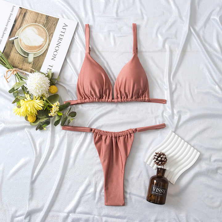 Damen Triangel-Bikini mit rutschfestem Schnitt und modischem Design Drune