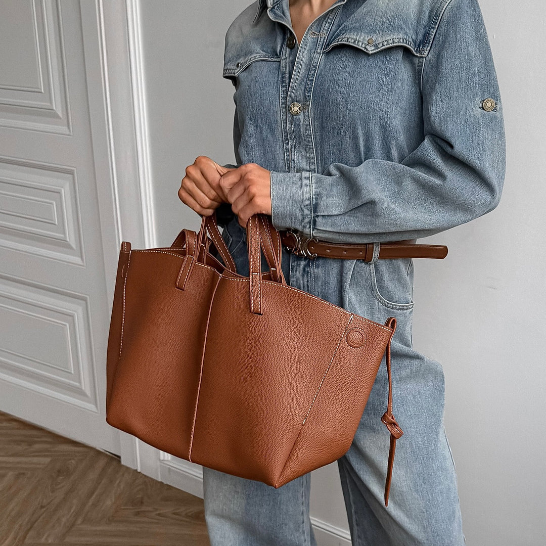 Damen Denim-Jumpsuit mit weitem Bein und modischem Kragen Drune