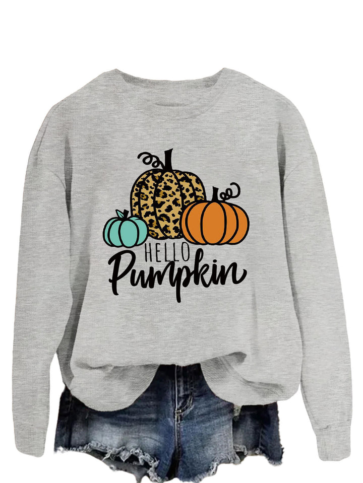 Damen Sweatshirt mit kreativem Herbstmotiv und lässigem Schnitt Drune