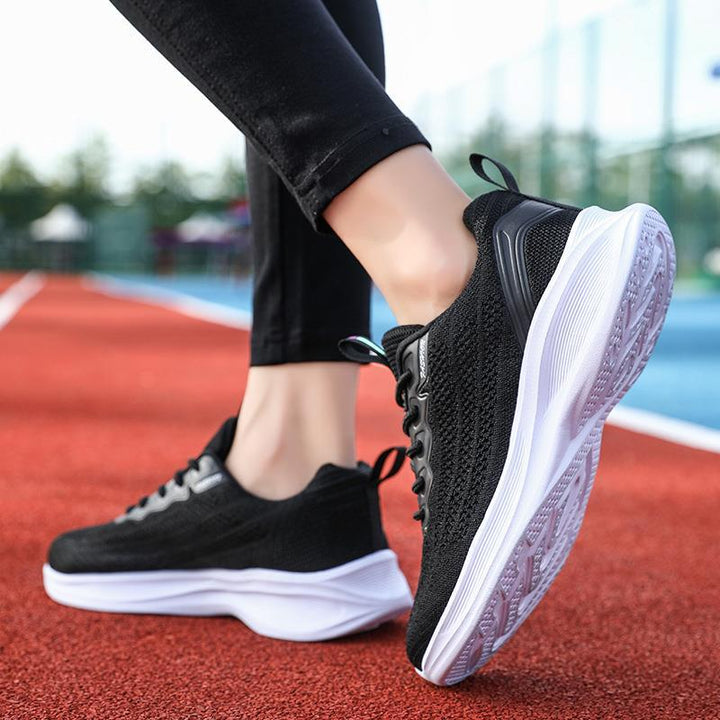 Unisex nan nahtloser Strick-Performance-Sneaker mit gepolsterter Wellen-Zwischensohle Drune