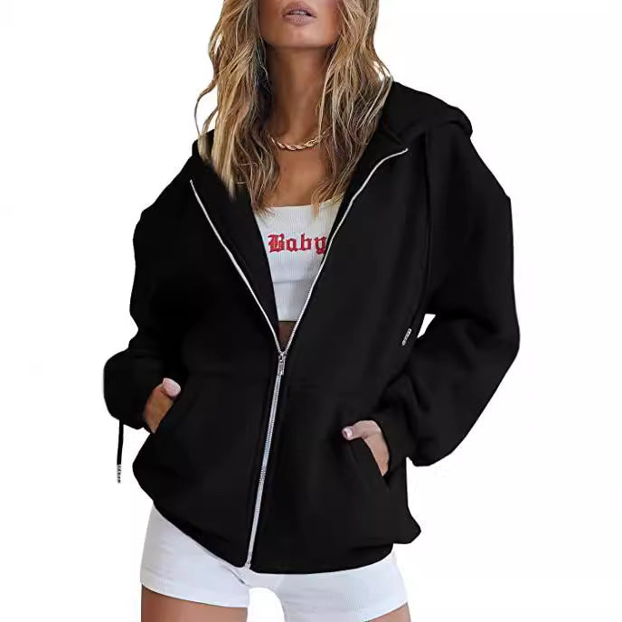 Damen Oversized Kapuzenjacke Drune