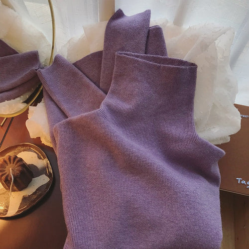 Damen Stehkragenpullover aus feinem Rippstrick Drune