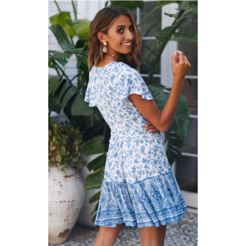 Damen Freizeitkleid mit verspieltem Design und fließender Silhouette Drune