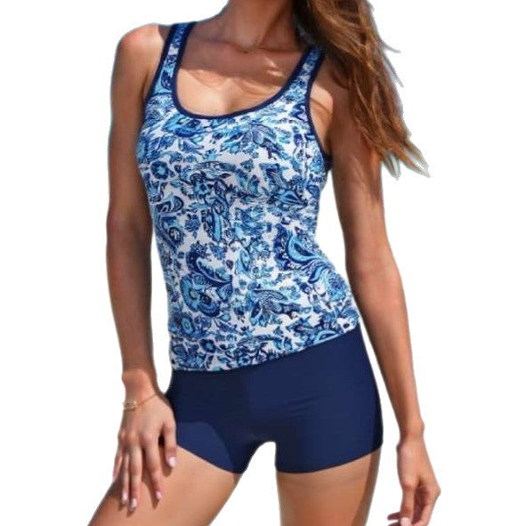 Damen Hochwertiger Sport-Badeanzug mit floralem Muster Drune