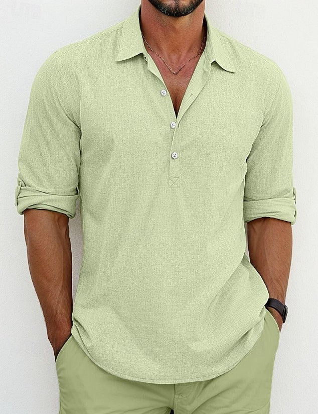 Herren Poloshirt mit modernen Knöpfen und lässigem Schnitt Drune