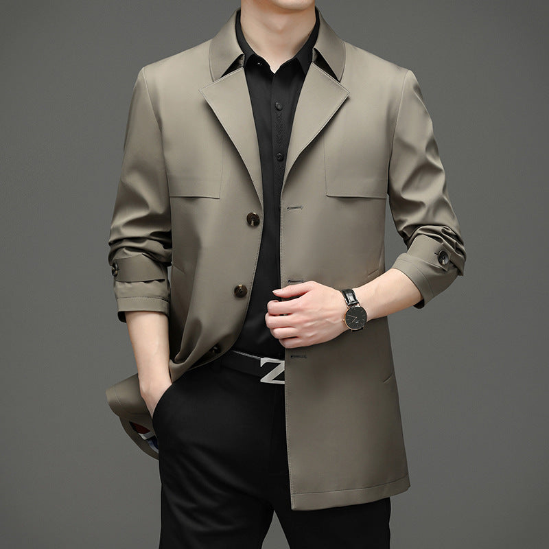 Herren modische Übergangsjacke mit klassischem Schnitt und praktischen Taschen Drune