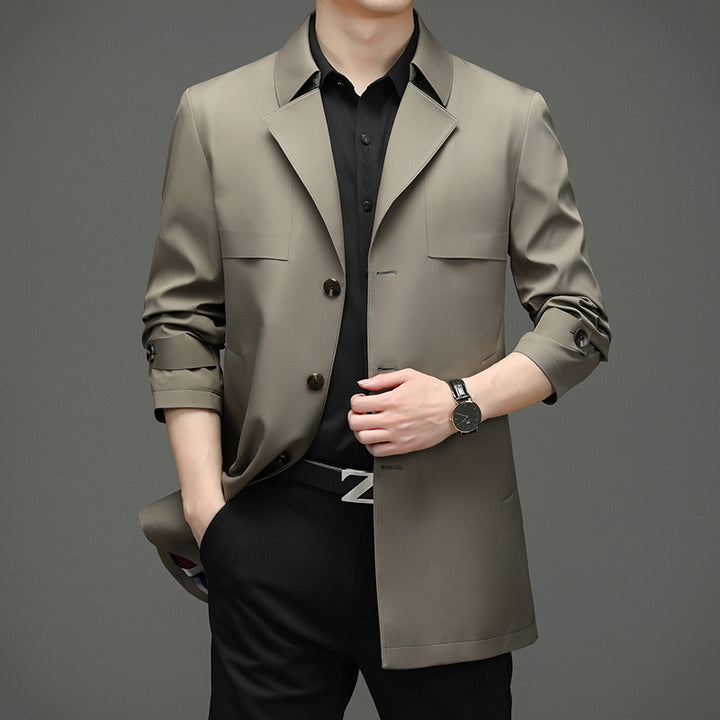 Herren modische Übergangsjacke mit klassischem Schnitt und praktischen Taschen Drune