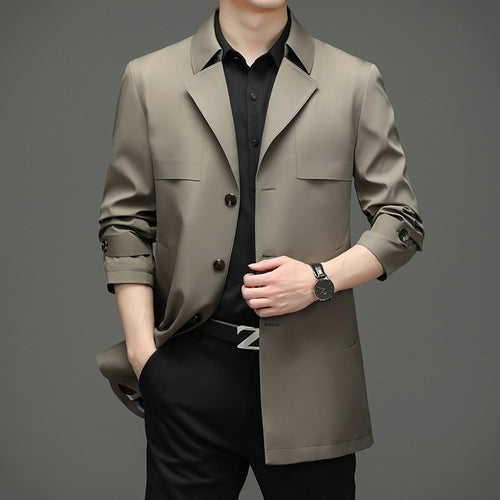 Herren modische Übergangsjacke mit klassischem Schnitt und praktischen Taschen Drune