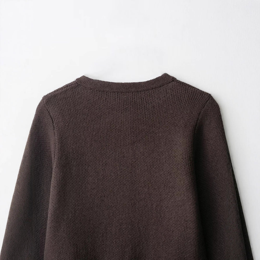 Damen trendige Fransenstrickjacke Drune