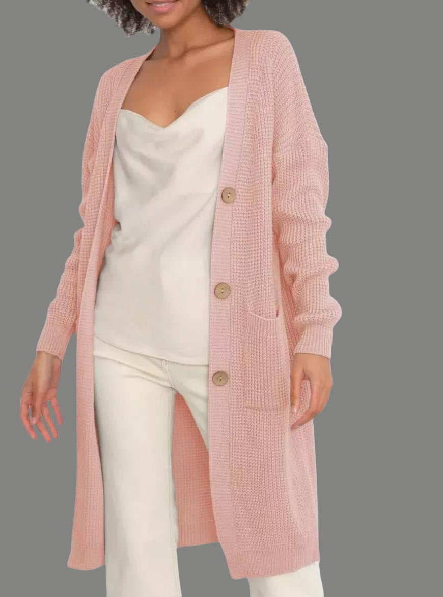 Damen Strickjacke mit hochwertigen Knöpfen Drune