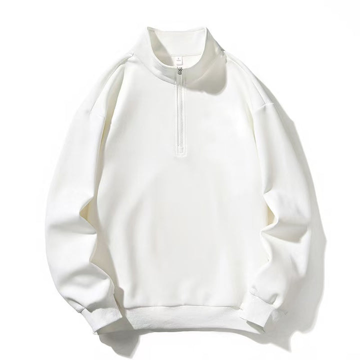 Unisex nan Halbzip-Sweatshirt mit Stehkragen und oversized Schnitt Drune