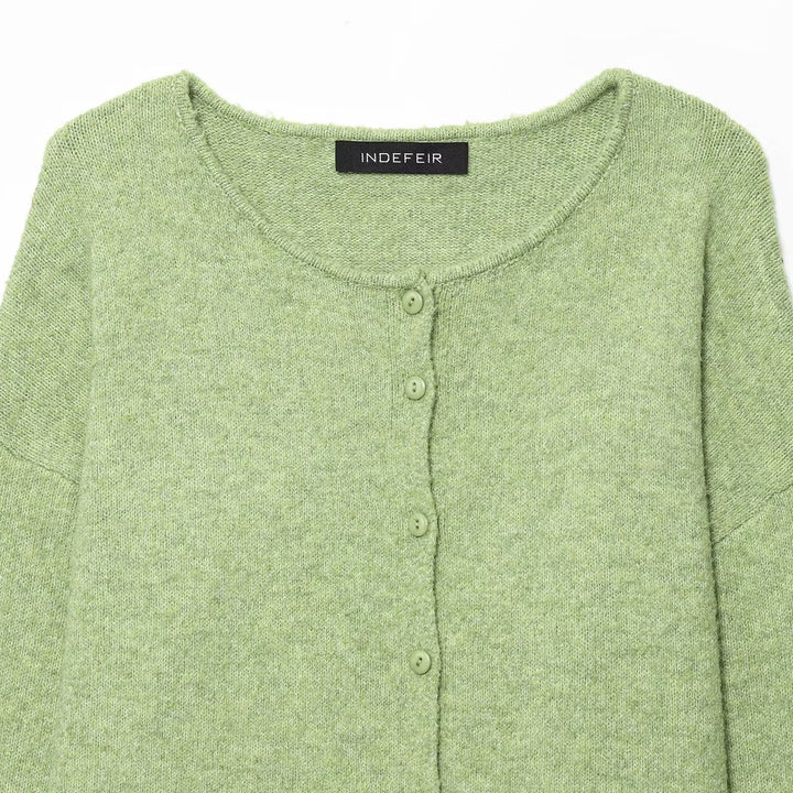 Damen gemütliche Strickjacke mit Knopfverschluss und lockerem Schnitt Drune