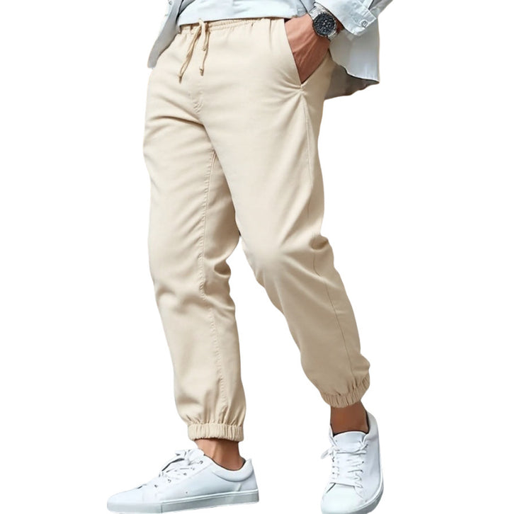 Herren nan tapered Sweat-Jogger mit elastischem Bund, Kordelzug und eingeschlossenen Bündchen Drune