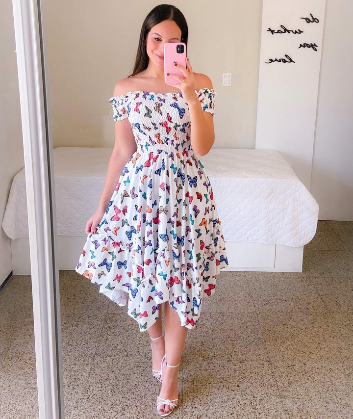 Damen Maxikleid Drune