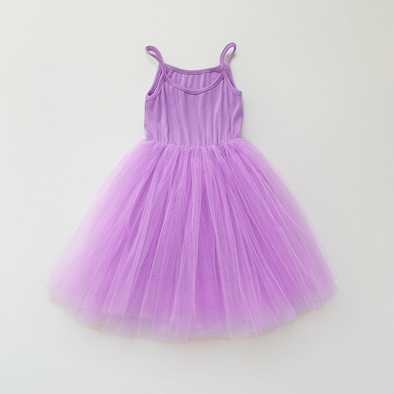 Mädchen Tüll Skater Tanzkleid Drune