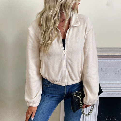 Damen Steppjacke mit hohem Kragen und Reißverschluss Drune