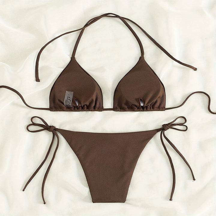 Damen Triangel-Bikini mit modischer Rippstruktur Drune