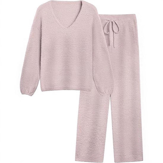 Damen gemütliches Lounge-Set aus weich strukturiertem Material Drune