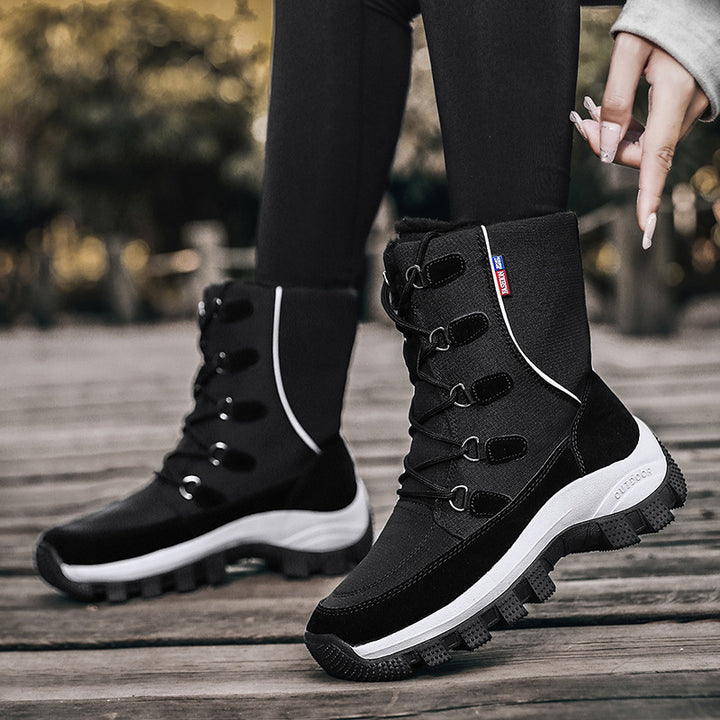 Damen Winterboots mit isolierender Fütterung und rutschfester Sohle Drune