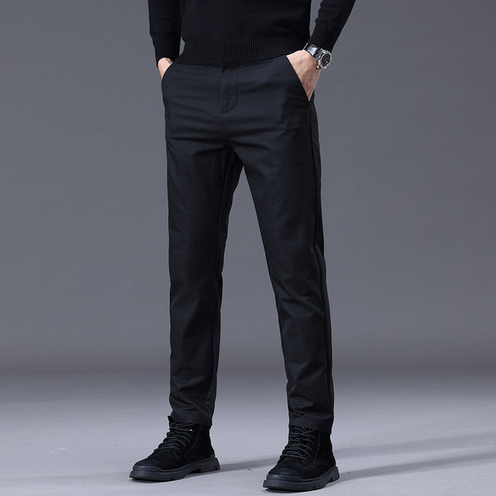 Herren entspannte Slim-Fit Hose mit praktischen Eingrifftaschen Drune