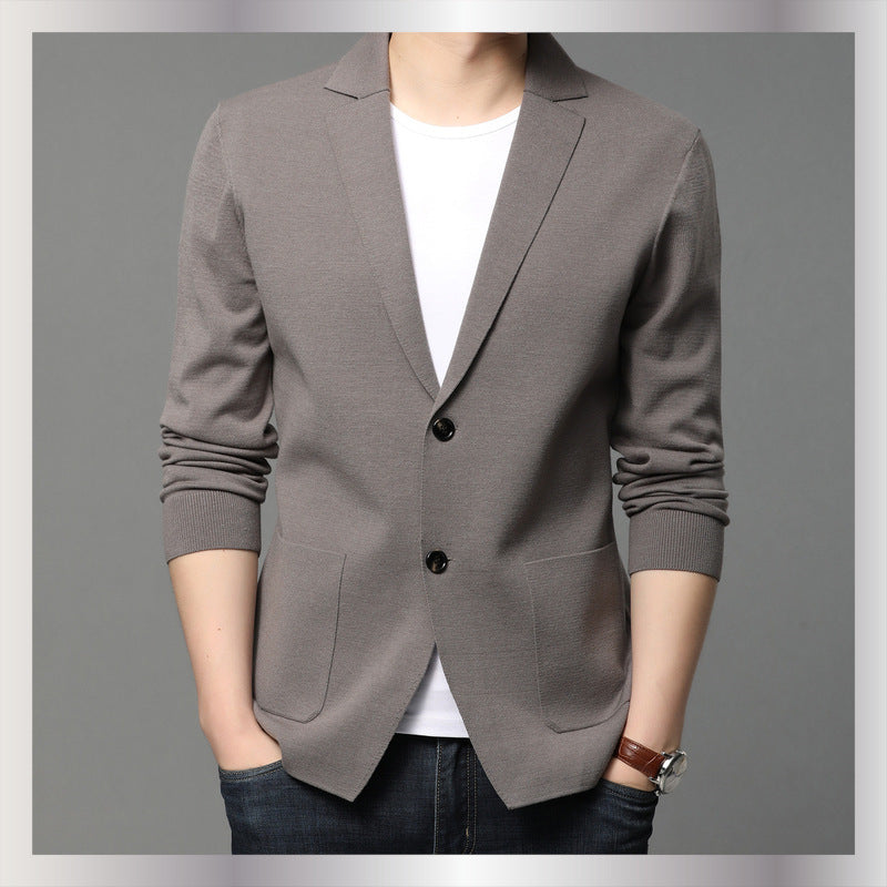 Herren Strickblazer mit eleganten Knopfdetails und praktischen Taschen Drune