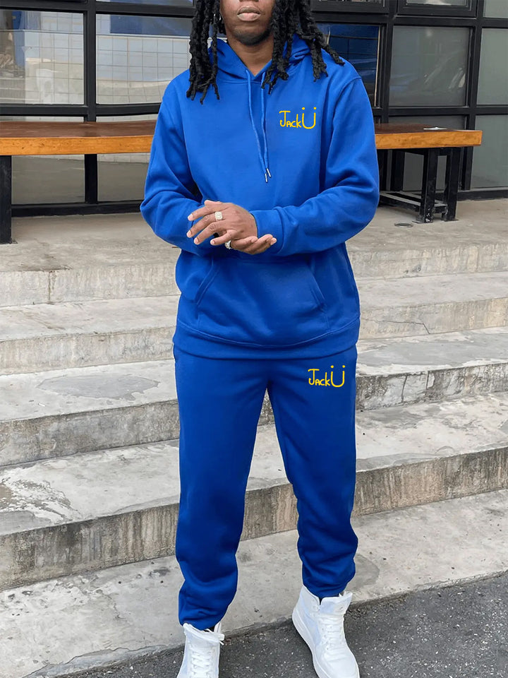 Damen Bequemer Kapuzenpullover und Jogginghose Set Drune