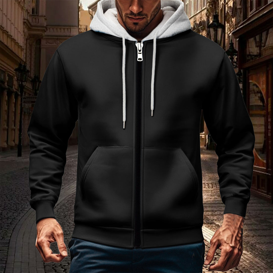 Herren Kapuzenjacke mit doppellagigem Material Drune