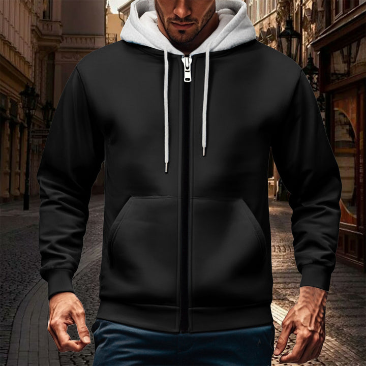 Herren Kapuzenjacke mit doppellagigem Material Drune